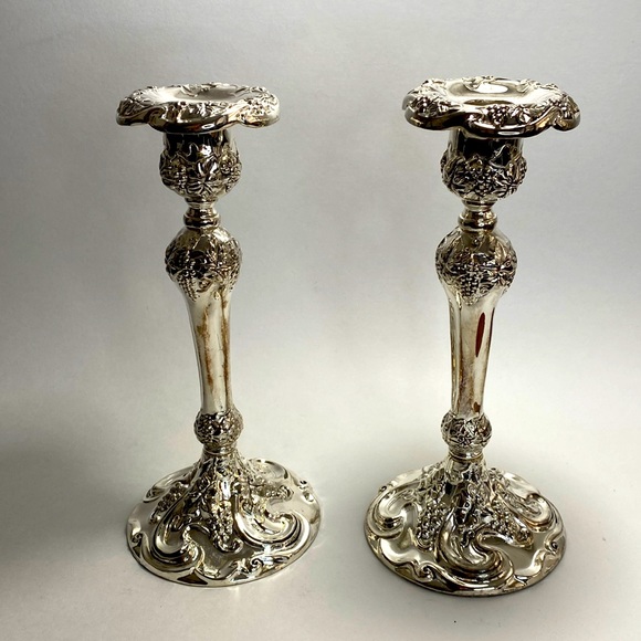 Godinger Vineyard (silverplate, holloware) console candleholder